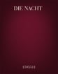 Die Nacht TTBB choral sheet music cover